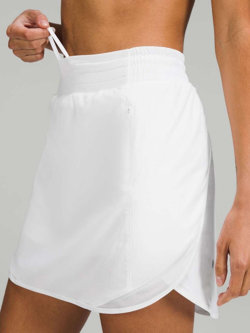 Lululemon Hotty Hot High-Rise Skirt Long White Tennis Running 14